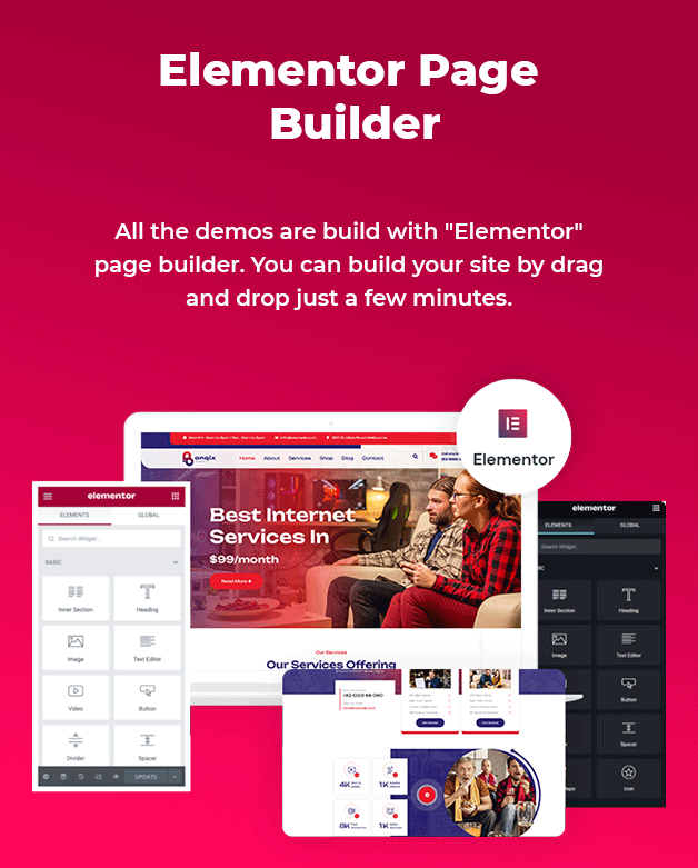Banqix - Internet and TV Provider WordPress Theme