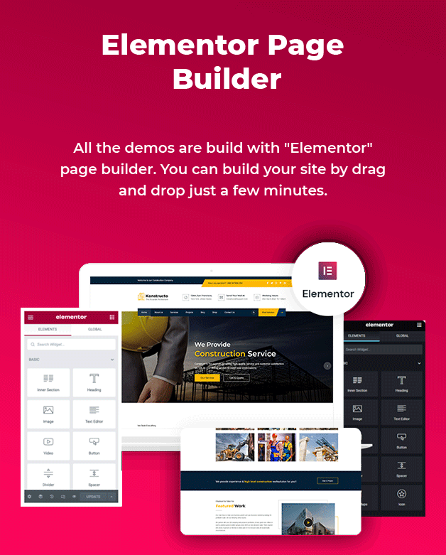 Trình tạo Elementor có sẵn