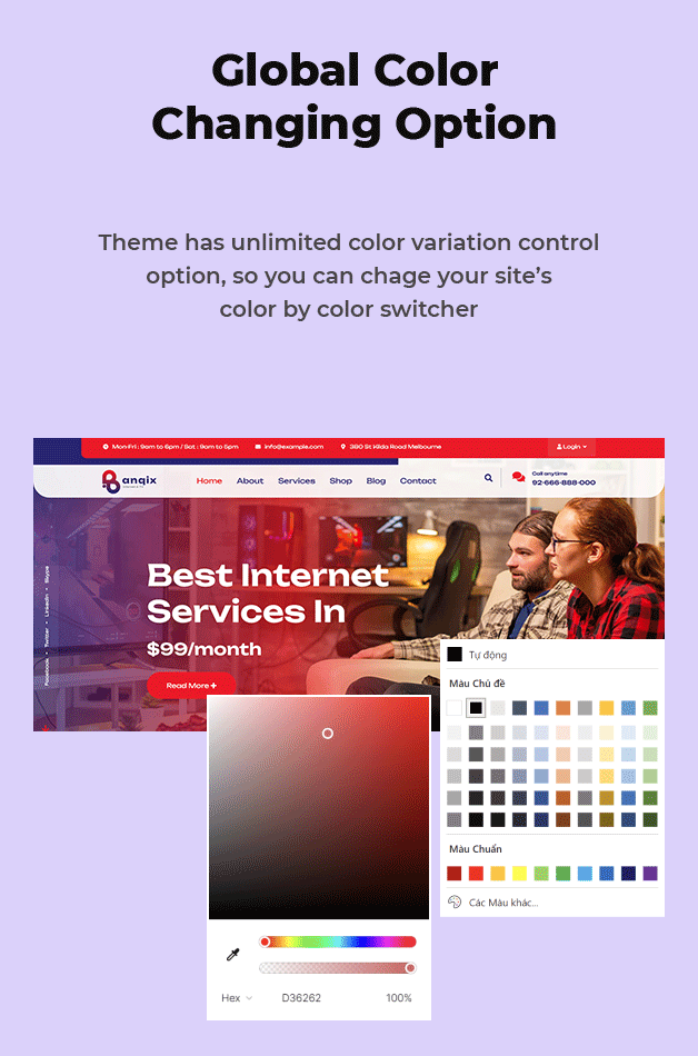 Banqix - Internet and TV Provider WordPress Theme